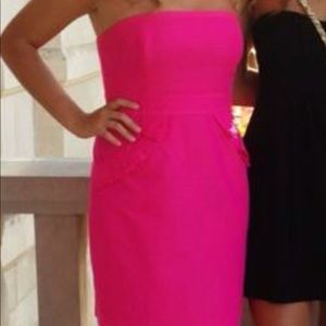 J. Crew Strapless Pink Dress